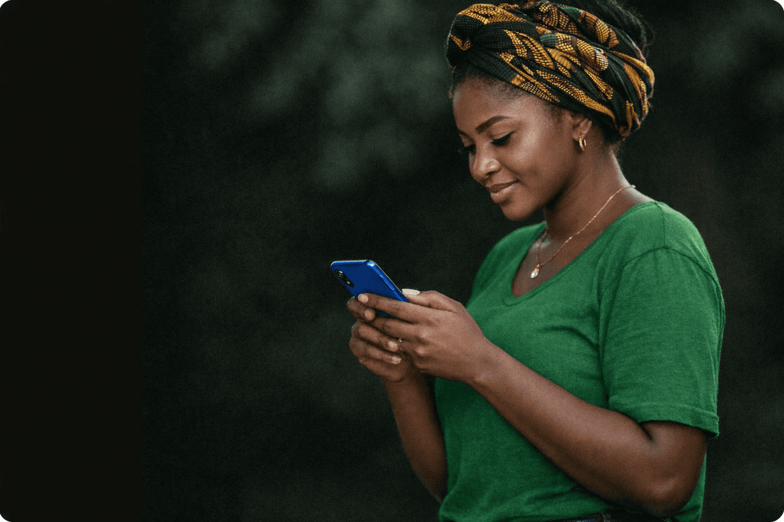 Woman using KudiSense